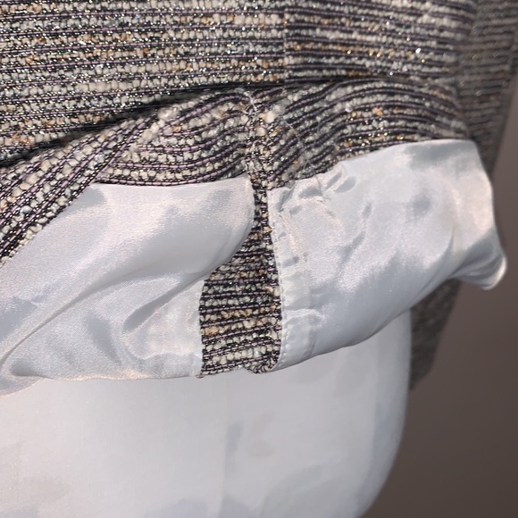 Calvin Klein Tweed Gold Tone Lameé Suit Jacket/Blazer 🥳🛍Host Pick🥳🛍 - Picture 11 of 15